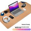 EXCO 1.2-Meter Cork Waterproof Leather Mouse Pad, Extra Large Computer Desk Mat, Leather Table Cover, Oversized Gaming Keyboard Pad, Charm Blue 9779