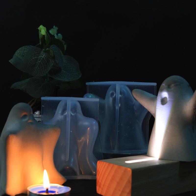 3D Ghost Silicone Candle Mold Multi Style Spectre Soap Resin Mould Plaster Festival Gift Halloween Decoration