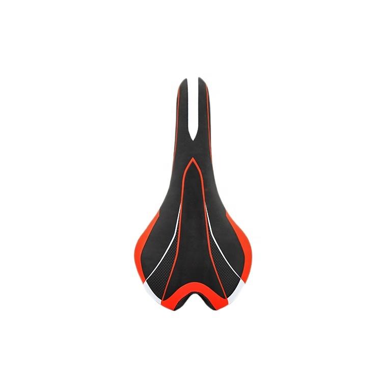 Bicycle Saddle Mountain Bike Saddle Cycling Equipment Bicycle Accessories Comfortable Thick Soft Cushion PVF / Polyfluoroethylene красный