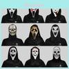 Creepy Scream gezichtsmaskercollectie, Halloweenkostuum, latex enge rekwisieten voor feestjes