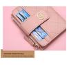 2024 Spring Women's High-End Zipper Coin Purse: Short Solid Color Wallet & Card Holder