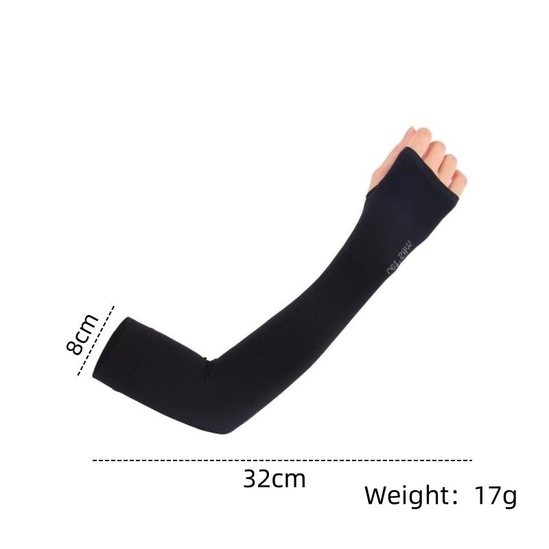 Sommar Isilke Långa Ärmar Solskydd Armskydd Herr Dam Manschett Ny Cool Handärm Anti-UV Cykling Armärm Fingerlös