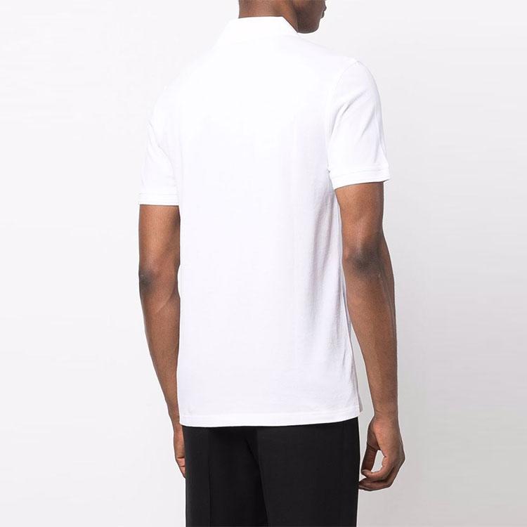 HUGO BOSS Polo Shirts Men's White Polo Collar Moderate Straight Fit 50468576-100