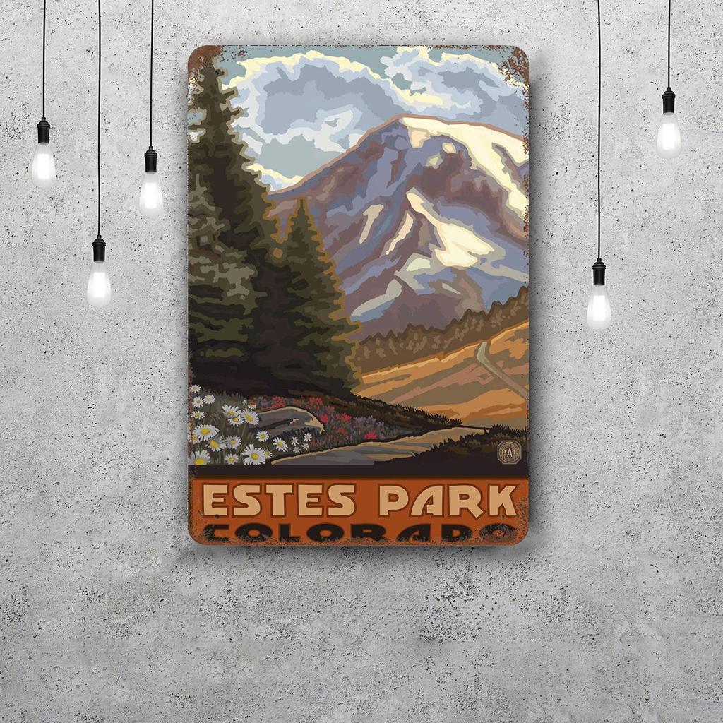 Lassen National Park Retro Vintage Tin Sign Poster Decorative Plaque Metal Plate Wall Decor