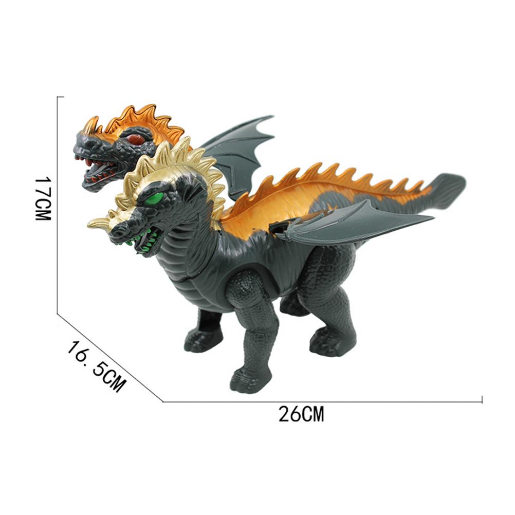 Toy Double Head Electric Toy Creative Dinosaurs Model Toy Kid Educational Toy