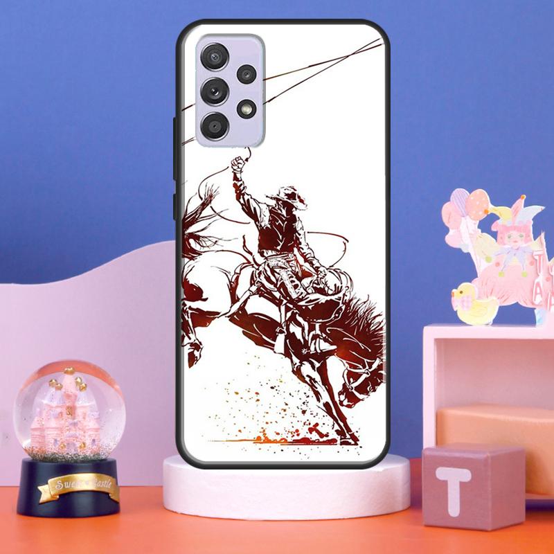 Extreme Sport Rodeo Cowboy Lasso Case For Samsung Galaxy A32 A52 A12 A16 A26 A36 A56 A15 A35 A55 A34 A54 A13 A33 A53 A17 A06