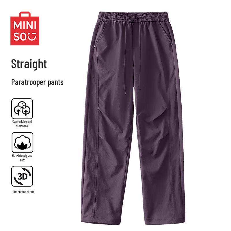 MINISO Men's Autumn High Street Paratrooper Cargo Pants