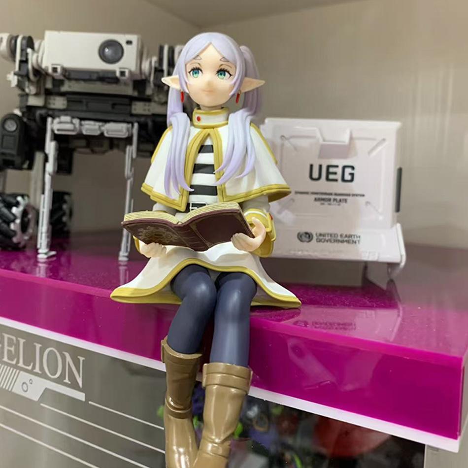 14cm Frieren: Beyond Journey's End Animation Figure Sitting Fern Action Figures Frieren Noodle Stopper POLYVINYL CHLORIDE Miniature Statue Collector