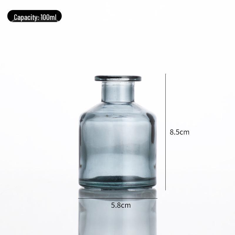 Hot Selling 100ml Large Belly Colored Glass Aroma Diffuser Bottle - Transparent or Frosted