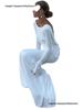 Elegant European & American Women's Backless Long Sleeve Evening Gown - Autumn/Winter Collection