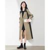 Women's Designer Color-block Trench Coat