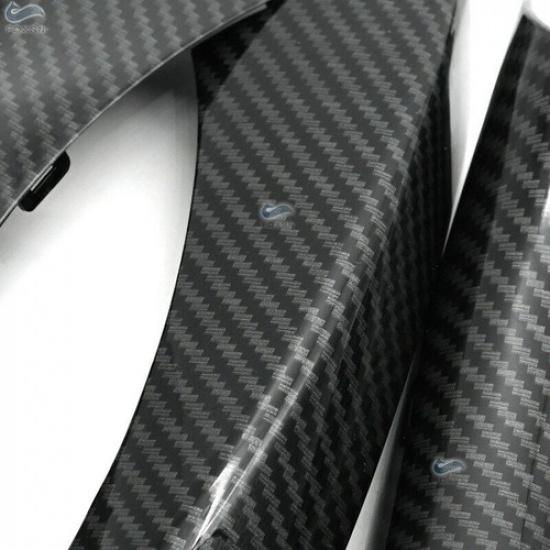 SET ABS Carbon Color Inner Door Handle Pull Cover Trim For BMW 3 Series E90 E91