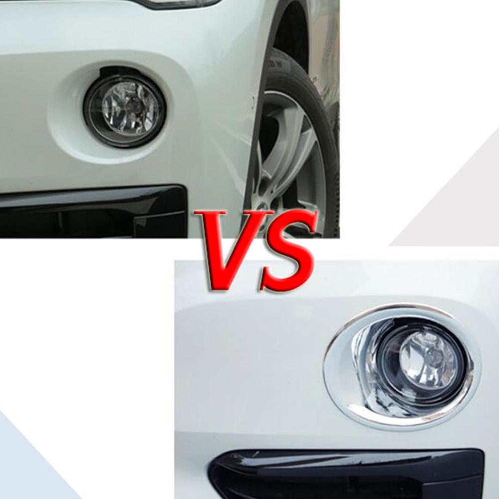 Car Front Fog Lamp Trim for BMW X1 F48 2016 2017 2018 2019 2Pcs/set Fog Light Cover Decorative Sticker Styling Accessories