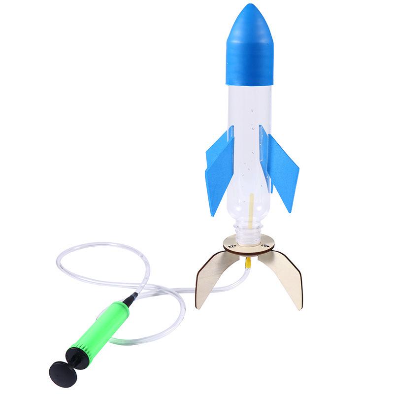 Water Rocket Launcher Kit: DIY Model Set for Kids' Experiments & Competitions