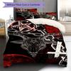 Satan Symbol Pattern Bedding,Quilt Set Quilt Cover Pillowcase Home Birthday Gift (1 * duvet cover + 2 * pillowcase, without core)