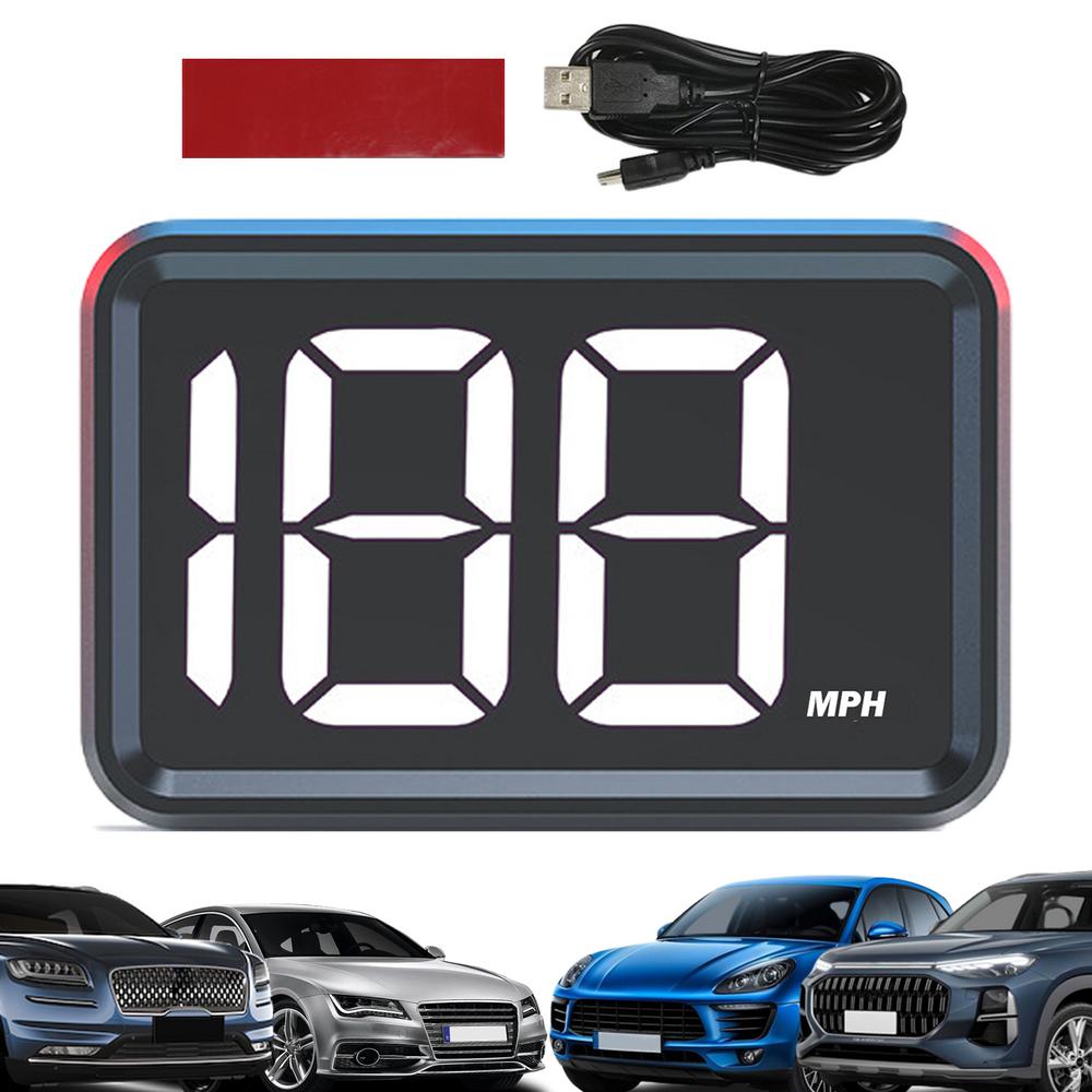 Car Hud Head Up Display Electronic Hud Projector Head Up Display Mini Digital Speedometer With 3.2-Inch LED Screen Hud For