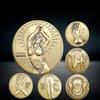 Retro Sun Moon Goddess Coin Lucky Lady Coin Mermaid Good Luck Commemorative Coin Double Sided Metal Coin