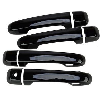 Car Front Rear Left Right Exterior Door Handle Trim Cover Glossy Black ABS Fit for Lexus GX 460 2010-2018   