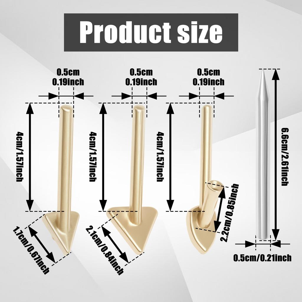 4/10Pcs Welding Tips Copper Soldering Iron Heads Auto Bumper Welder Equipment Accessory Plastic Welding Boot Tip Replacement
