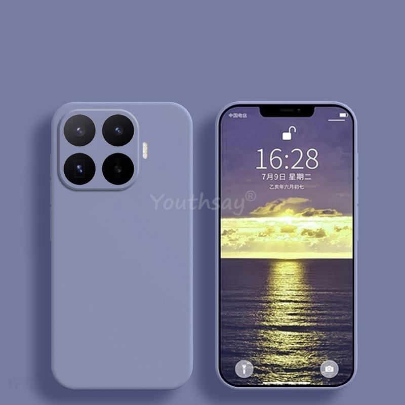 For Honor Win Turbo Case Liquid Silicone Plain Honor Win Turbo Cover TPU Anti-drop Phone Protector Cover Honor Win Turbo Case