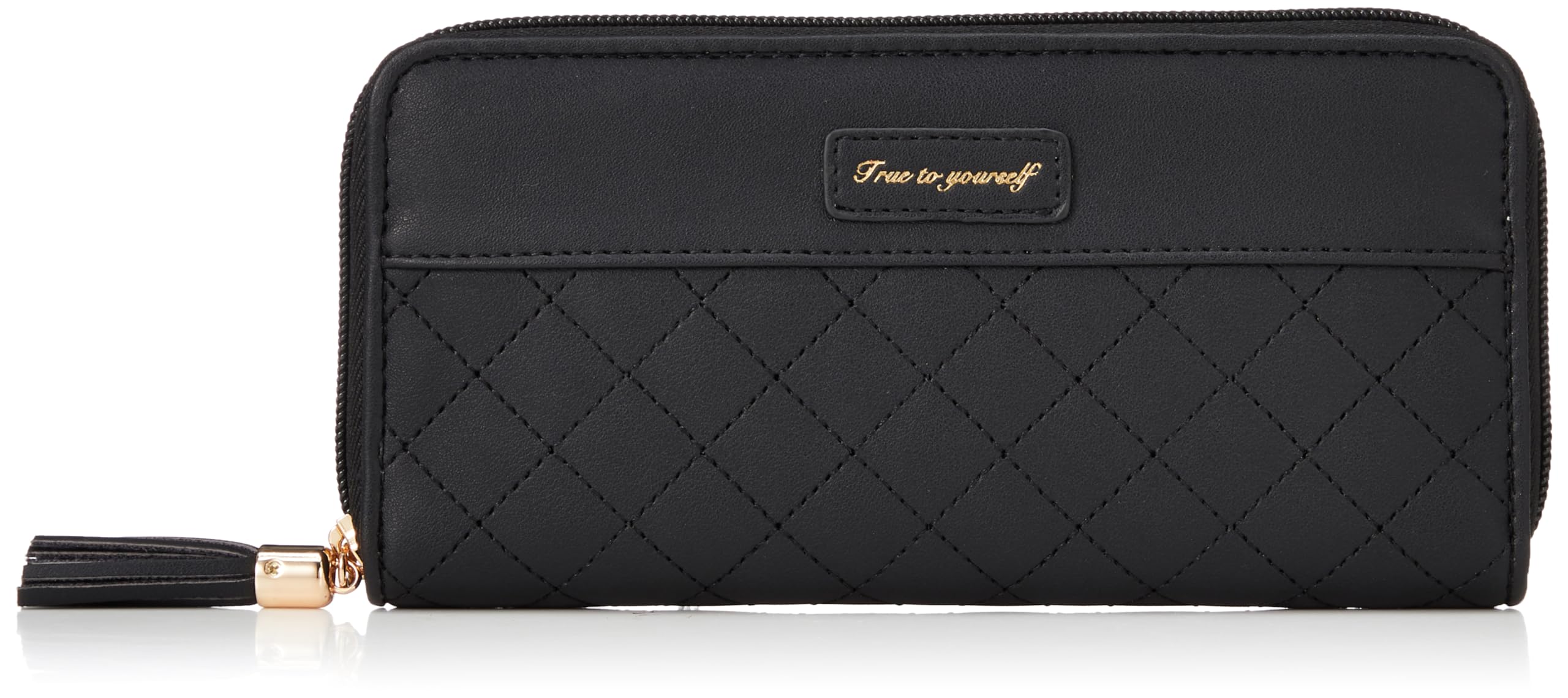

Aldi Women s Round Quilted Long Wallet with Tassel, CAP109