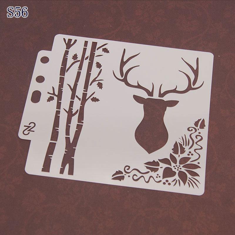 2pcs Pre-tracing Lace Ruler Spray Masking Drawing Masking Hollow Template Spray Pattern