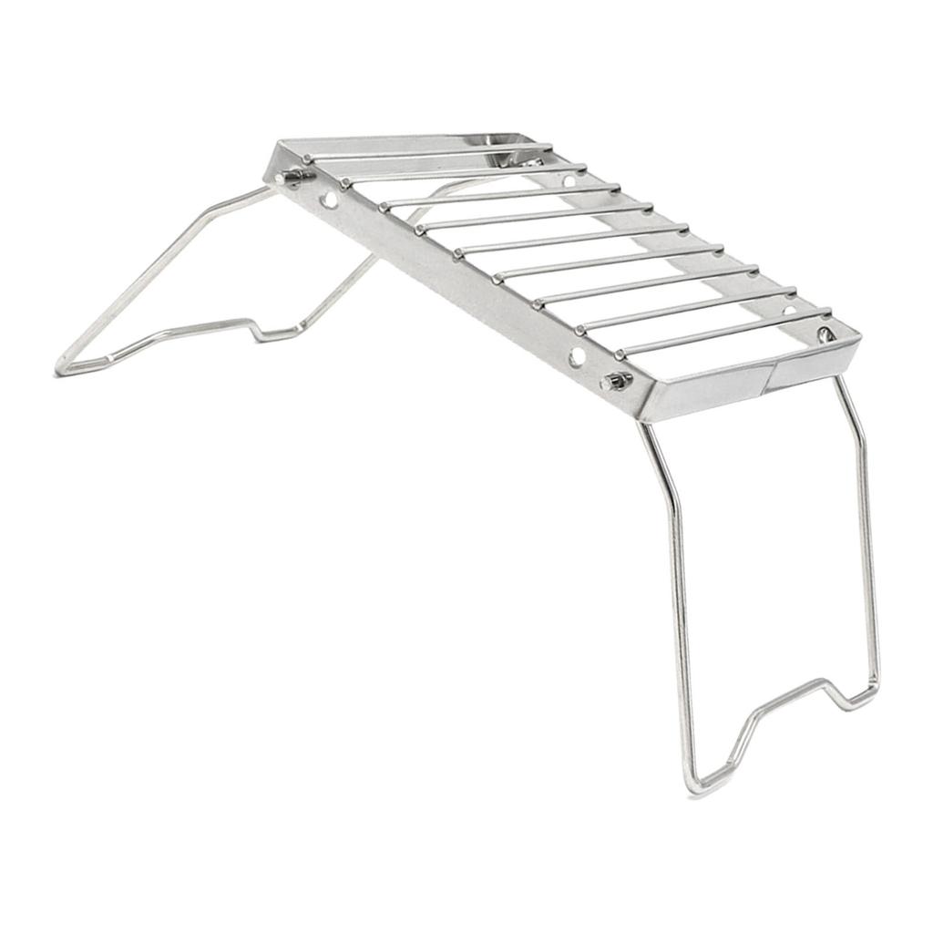 Ourdoor Stainless Steels Camping Grill Portable Folding Small Grill Rack Burners Stove Stand Baking Tray Holder Enduring
