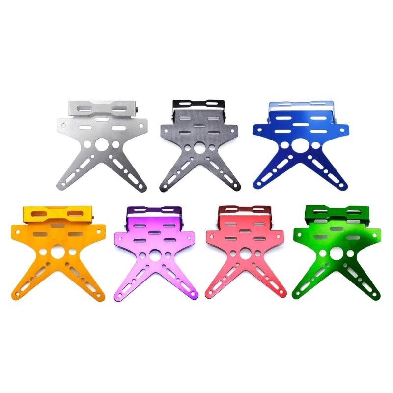 Reflective Motorcycle & Electric Bike License Plate Frame Motorcycle License Plate Mount with Theft Protections Aluminum