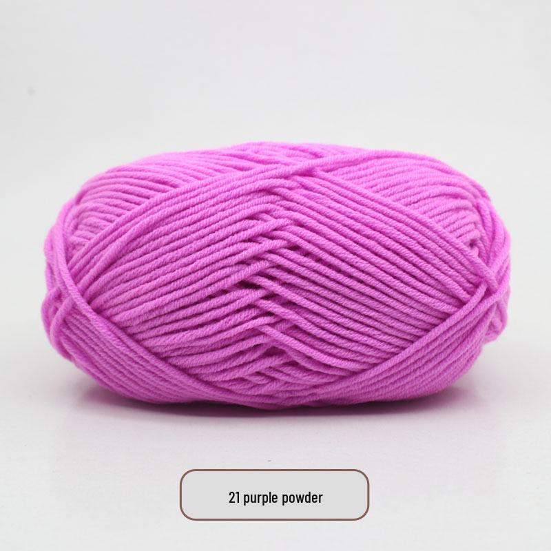 5-Strand Milk Cotton Yarn Scarf & Hand-Knitted Hat Yarn - Baby Soft, Medium Thickness, Free Shipping