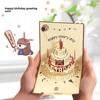 Gifts 3D 3D Pop Up Card Foldable Pop Up Mechanism LED Greeting Card Interactive Creative Happy Birthday Card Birthday Party