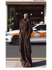 European Women's High-End Casual Sportswear Set: Plus Velvet Hoodie & Wide-Leg Pants for Autumn/Winter 2025