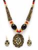 Latest Stylish Traditional Tibetan Pendant Necklace Jewellery Set for Women