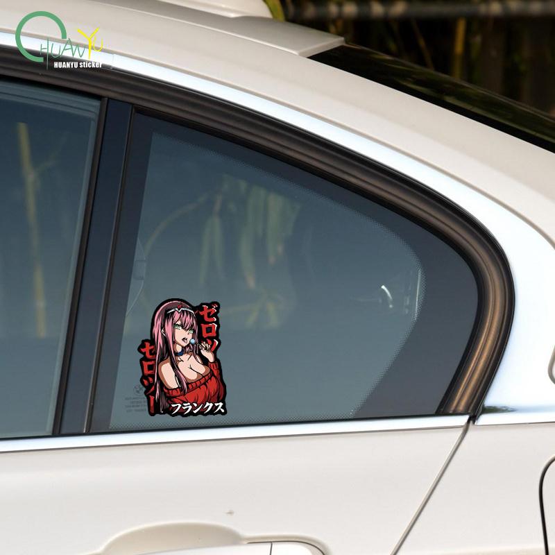 Adesivo de Carro de Personagem de Anime 02darling Cobertura de Arranhão Decoração de Carroceria Decalque Criativo Impermeável Refletivo
