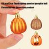 KX4B 24 Pcs Pumpkin Hanging Ornaments Thanksgiving Pumpkin Ball Hanging Decorations