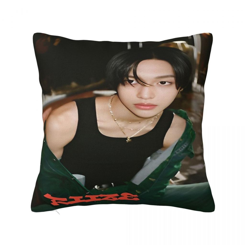 Sofa Decor Riize Kpop Style Idol Boy Group Pillowcase Accessories Pillow Cover Square Multi Size