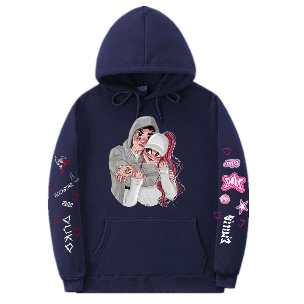 Singer DUKI Emilia Mernes MP3 Hoodies Fans Gift Men Women Clothing Fashion Hip Hop Sweatshirt Casual Oversized Hoody Streetwear