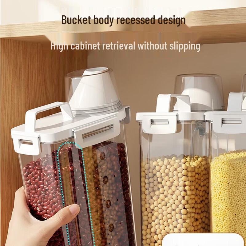 Jiabangshou Sealed Rice & Grain Storage Containers with Measuring Cup