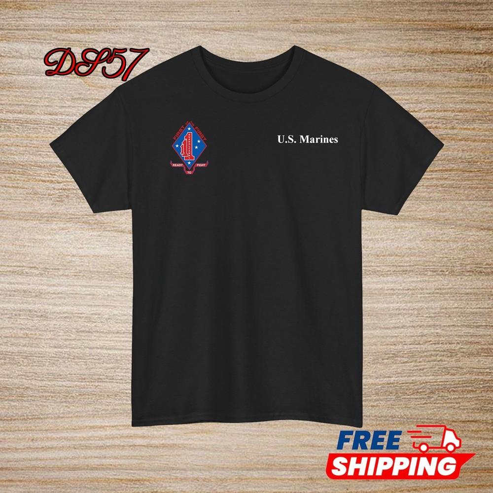 1st Battalion Marine Regiment USMC Small Logo T-Shirt S to 5XL Made In USA Unisex T-Shirt XL
