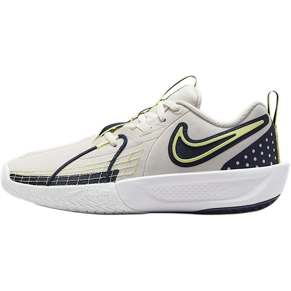 Nike GT Cut 3 GS Phantom Light Lemon Twist Kids Sneakers Cream Obsidian White FD7033-005