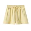 2026 Women's Breathable Cotton Summer Sports Shorts with Drawstring; Loose Fit, Slimming, Pocket Design, Wide Leg Casual Outerwear.