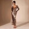 Slim long evening dress, elegant wedding banquet long evening dress, gathering dress, host