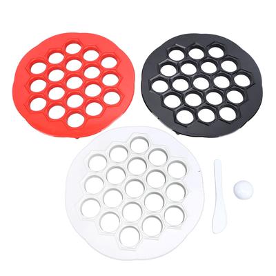 3pcs Russian Dumpling Maker Multifunctional 19 Holes Food Grade Easy Cleaning Ravioli Maker Mould