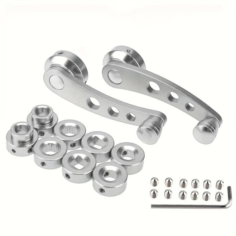2Pcs/1Set Universal Car Window Handle Winder Riser Replacement Winder Crank Riser Aluminum Alloy Car Window Handles