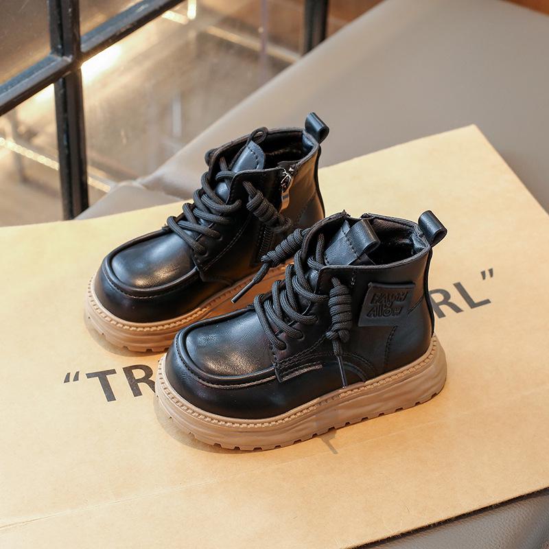 

Доктор. Модные черные ботинки Martens 2025 для девочек - Осень/Зима с бархатной подкладкой Size 30, inner length 18.4cm чёрный