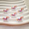 20pcs Mix Mini Colored Cartoon Unicorn Horse Nail Art Flatback Stone Figurines Scrapbook Charm DIY Jewelry Decor Crafts