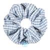 Open Petal Check Scrunchie