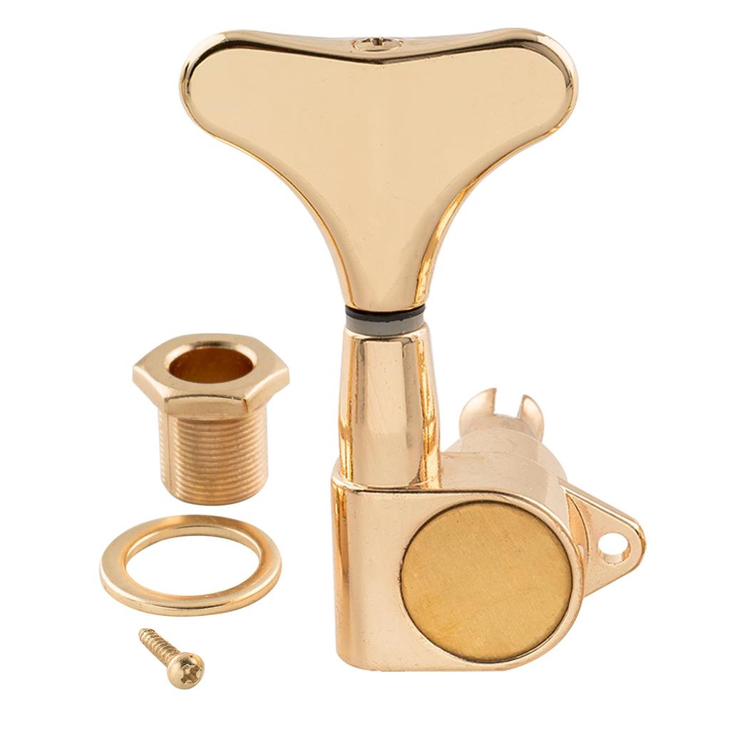 Musiclily Pro 4-Piece Electric Bass Tuners, Gold