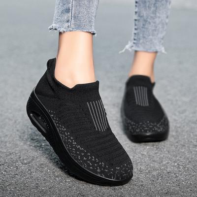 Damen Wanderschuhe Air Kissen Rutschfeste Orthopädische Schuhe Damen Plateau Pantoletten Atmungsaktive Keilabsatz Damen Sneakers