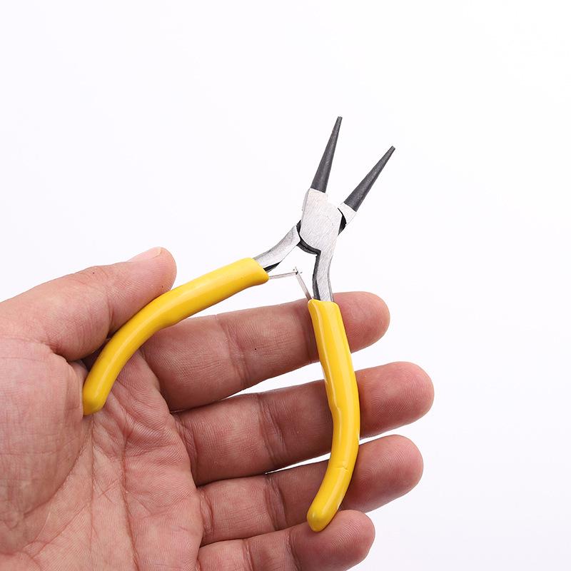 4.5-inch Round Nose & Bent Nose Pliers for Handmade Jewelry - High Carbon Steel Jewelry Tools