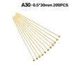200Pcs Metal Ball Head Pins Gold Silver Durable Rustproof For Diy Jewelry Making Earring Necklace Craft Projects